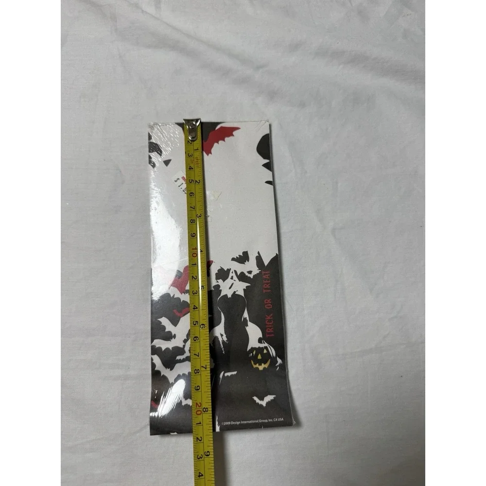 2009 Halloween Spooky Fridge List Pad DIG Trick Or Treat Y2K Paper Bats Pumpkin